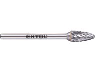 EXTOL INDUSTRIAL Karbidno glodalo 8703853, zaobljeni luk, 6 x 13 mm, prihvat 3 mm, srednji rez