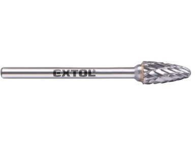 EXTOL INDUSTRIAL Karbidno glodalo 8703853, zaobljeni luk, 6 x 13 mm, prihvat 3 mm, srednji rez
