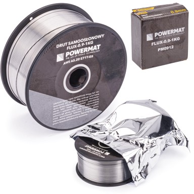 POWERMAT Žica za zavarivanje samozaštitna, 0,9 mm, 1 kg