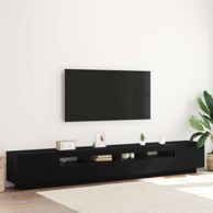 TV kabinet s LED osvjetljenjem, 260x35x40 cm, konstruirano drvo