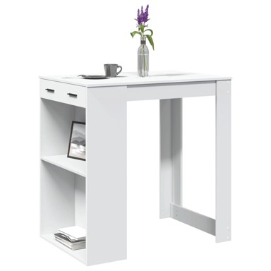 Barski stol bijeli 102 x 70 x 103,5 cm konstruirano drvo