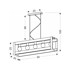 CANDELLUX LIGHTING Crna visilica 20x90 cm Varna