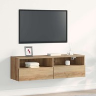 TV zidni ormar od hrasta, 100x30x30 cm, od konstruiranog drva