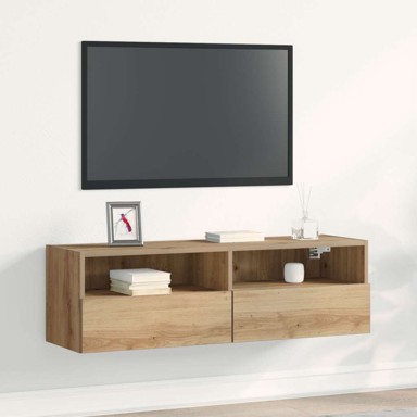 TV zidni ormar od hrasta, 100x30x30 cm, od konstruiranog drva