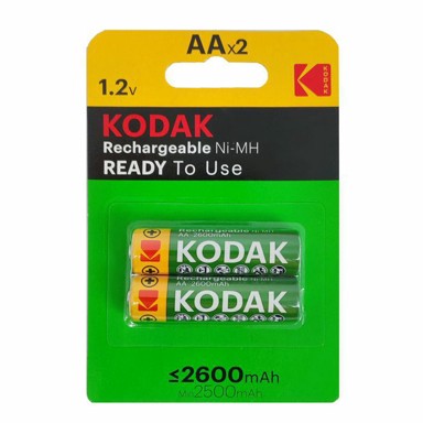 KODAK Punjive baterije, AA HR6, Ni-MH, 2600 mAh, 2 komada