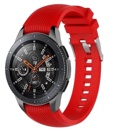 BSTRAP Remen Silicone Davis za Garmin Vivoactive 4, crveni