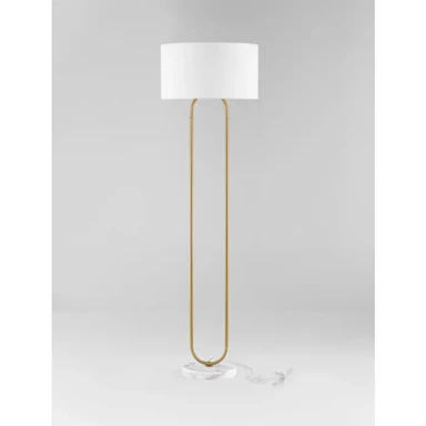 NOVA LUCE Podna svjetiljka MILENA E27 1 x 12 W bijelo-zlatna