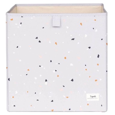 3SPROUTS Kutija za pohranu igračaka, terrazzo siva