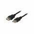 EFB USB PRODUŽNI kabel A-A 1 m dvostruko oklopljeni, crni