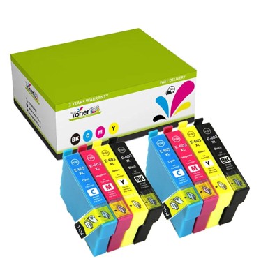TONER123 Zamjenske tinte komplet Epson 603XL / Expression Home XP-2100, 2105, 2150, 2155, 3100, 3105, 4100, 4105 / WorkForce WF-2810, 2830, 2835, 2850, 2x crna XL, 2x cijan XL, 2x magenta XL, 2x žuta XL