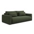 MAKAMII Kaki zelena sklopiva/s prostorom za odlaganje sofa 238 cm Kapua, 238x105x82 cm