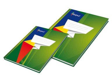 FORPUS Bilježnica s tvrdim koricama A4, sa crtama