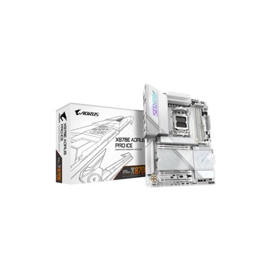 GIGABYTE Matična ploča X870E Aorus Pro Ice, AMD X870E, ATX, s. AM5