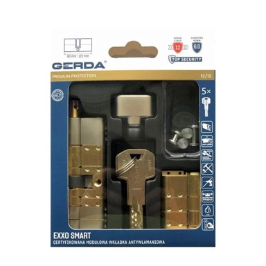 GERDA Pametni modularni uložak Exxo M G61/61 MP WK M56126, satenski nikal