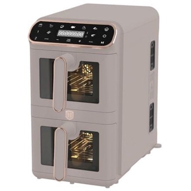 BERLINGERHAUS Friteza na vrući zrak BH-9804, 11 l (5.5 + 5.5 l), digitalna, Taupe Collection