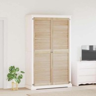 Vrata ormara, 201 x 59,5 x 2,1 cm, masivna borovina, smeđa, 2 komada