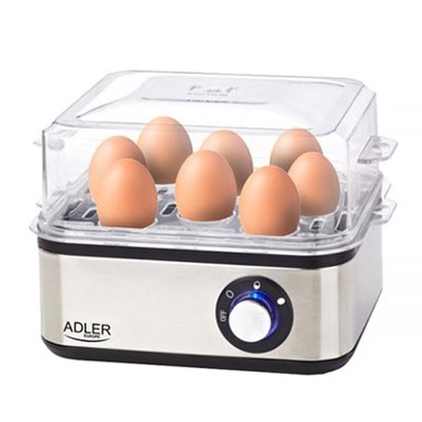 ADLER Kuhalo za jaja AD4486, 800 W, za 8 kom, inox
