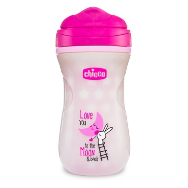 CHICCO Čašica Shiny Cup, 12m+, roza