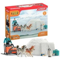 SCHLEICH Set za igranje 42558 Wild Life Antarctica Expedition Set, 16 dijelova, 19 dijelova