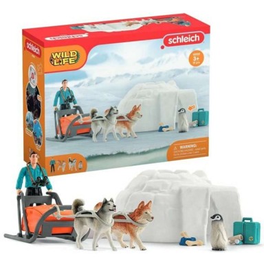 SCHLEICH Set za igranje 42558 Wild Life Antarctica Expedition Set, 16 dijelova, 19 dijelova