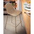 KAVE HOME Bež metalna/plastična vrtna barska stolica Quinby