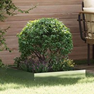 Ograda oko travnjaka, nehrđajući čelik, 60 x 60 x 13 cm, srebrna