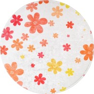 VITAUS Narančasti/boje slonovače periv dječji tepih ø100 cm Fall Flowers