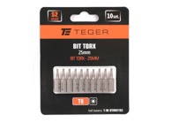 EG Torx bit 25 mm/T8 (set od 10)