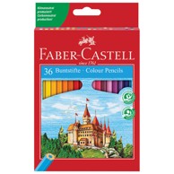 FABER-CASTELL Drvene boje 120136, 36 boja, blister pakiranje