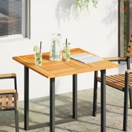 Stolna ploča 80x80x2,2 cm četvrtasta od masivnog drva bagrema