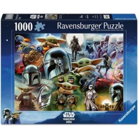 STAR WARS Puzzle, Mandalorian and Grogu, 1000 kom