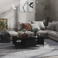 Stolić za kavu visoki sjaj crni 103,5 x 60 x 35 cm od iverice