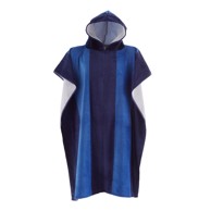 CATHERINE LANSFIELD Plavi pamučni pončo Stripe