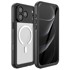 IP68 vodootporna futrola za Apple iPhone 17 Pro Max, crvena paprika, za MagSafe, prozirna s crnim okvirom