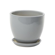 STIL Keramička tegla s podmetačem 14x14x14 cm