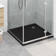 Podloga za tuš s točkicama 90 x 90 x 4 cm ABS, crna