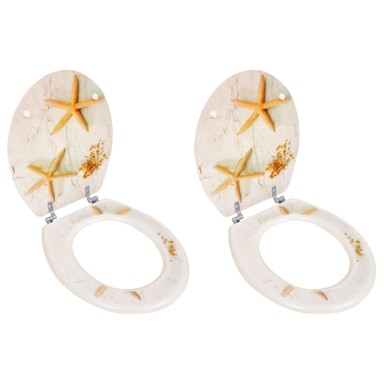 MDF Toaletna daska 2 kom uzorak zvjezdače