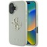GUESS futrola Grained 4G Logo za Apple iPhone 16, zelena
