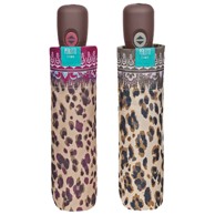 PERLETTI Kišobran Time 26329, automatik, sklopivi, plastična drška, leopard, sortirano