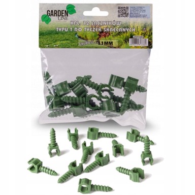 GARDEN LINE Set T-spojeva za štapove 11 mm 12 komada 3380, zelena