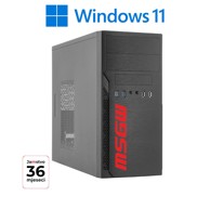 MSGW Stolno računalo Office i188 / Intel Core i3-14100, 16GB, 1TB SSD, Intel UHD Graphics, Windows 11 Pro, crni