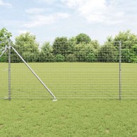 Stupovi ograde s šiljkom 26 kom ø32 mm 140 cm, galvanizirano čelik