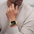 NIKCORP Set remena za Apple Watch 38–49 mm, 2 kom, nehrđajući čelik, crni i zlatni