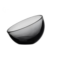 LA ROCHERE Antracit staklena zdjela Bubble