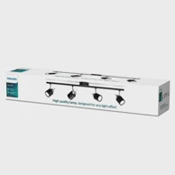 Reflektor, Meranti, 8719514465435, 4x35W, 230V, crna