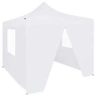 Profesionalni sklopivi šator za svadbe, 3 x 3 m, čelični, bijela