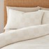 CATHERINE LANSFIELD Posteljina Cosy Checkerboard od boucle tkanine za bračni/produženi krevet 230x220 cm Krem