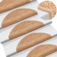 Otirači za stepenice 10 kom 56 x 17 x 3 cm bež