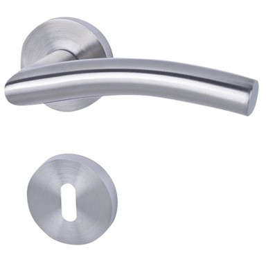 SUD METALL Kvaka za vrata garnitura Peking, rozo cilindar, inox