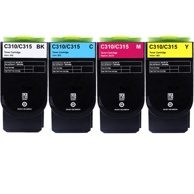 TONER123 Zamjenski toneri komplet Xerox 006R04368, 006R04369, 006R04370, 006R04371 / C310, C315, crna XL, cijan XL, magenta XL, žuta XL